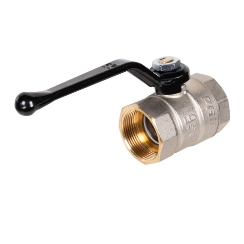 Кран шаровой латунный LD Pride 47.40.В-В.Р Ду 40 Ру 25 (рычаг с бир.)