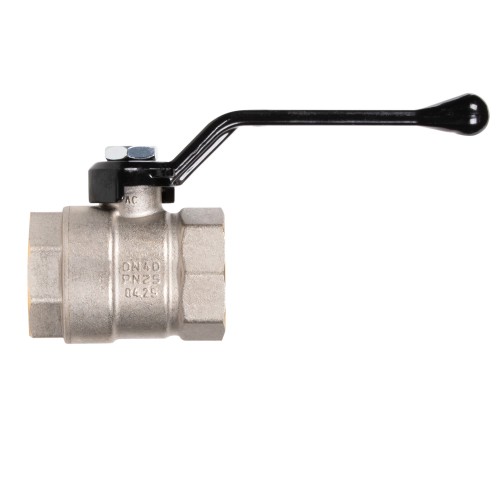 Кран шаровой латунный LD Pride 47.40.В-В.Р Ду 40 Ру 25 (рычаг с бир.)