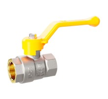 Кран шаровой латунный для газа LD Pride 47.40.В-В.Р GAS Ду 40 Ру 25 (рычаг с бир.)