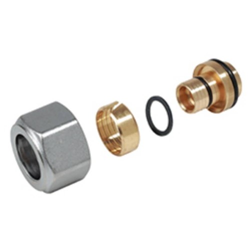 Переходник Giacomini МП латунь Дн 20х2,0х3/4" с евроконусом, R179EX027