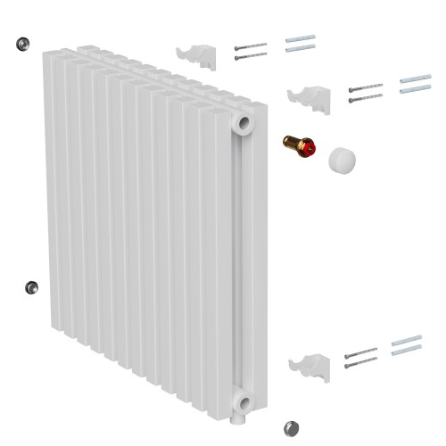 Дизайн-радиатор Royal Thermo Shift Q30 VC2050 - 12 секц. RAL9016