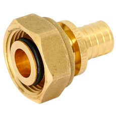 Муфта Uni-Fitt пресс-В 16x3/4" с накидной гайкой, плоской прокладкой