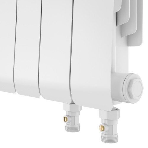 Радиатор биметаллический Royal Thermo Infinity 500 Bianco Traffico VR80 - 8 секц.