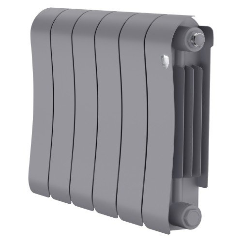 Радиатор биметаллический Royal Thermo Infinity 300 Silver Satin - 6 секц.