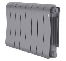 Радиатор биметаллический Royal Thermo Infinity 300 Silver Satin - 8 секц.