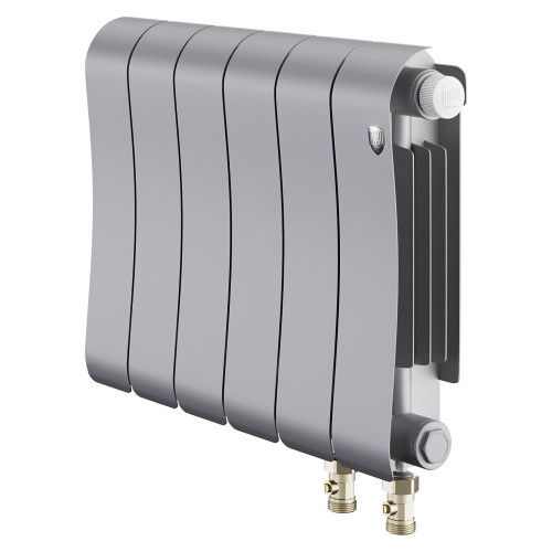 Радиатор биметаллический Royal Thermo Infinity 300 Silver Satin VR80 - 6 секц.