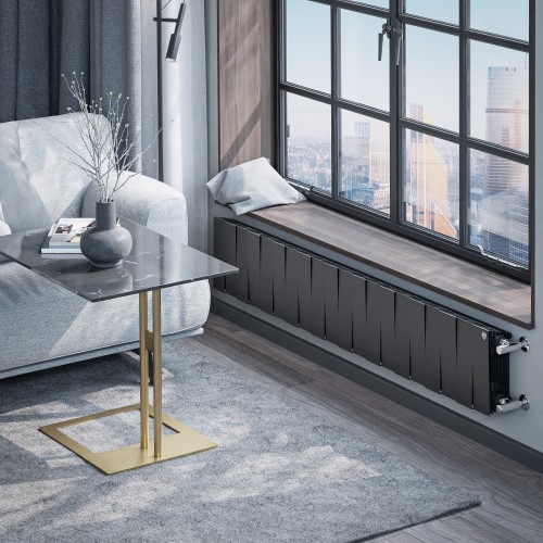 Радиатор биметаллический Royal Thermo PianoForte 200 Чёрный - 20 секц.