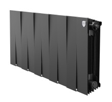 Радиатор биметаллический Royal Thermo PianoForte 300 Чёрный - 14 секц.
