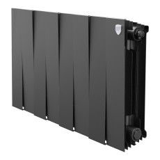 Радиатор биметаллический Royal Thermo PianoForte 300 Чёрный - 8 секц.
