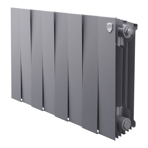 Радиатор биметаллический Royal Thermo PianoForte 300 Серебристый - 8 секц.
