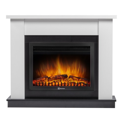 Каминокомплект:Очаг Electrolux EFP/P-2720RLS, портал Canto 25 белый