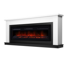 Каминокомплект:Очаг Electrolux Infinity EFP/P-1600ULS, портал Canto Long белый, черный