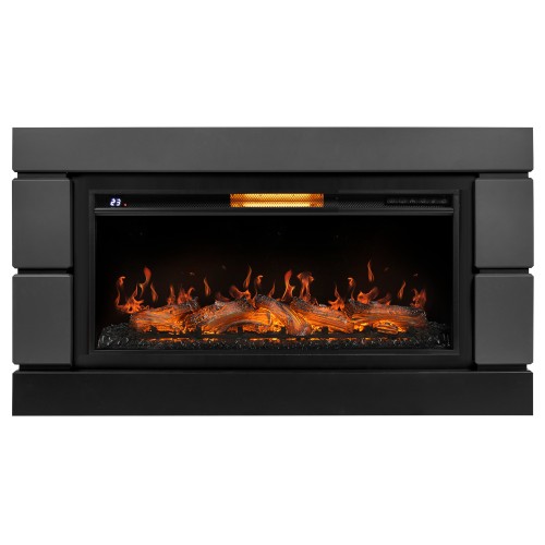 Каминокомплект: Очаг Royal Thermo Aurora RTFP/P-AR40LS, портал Moderno 42/40/36, графит