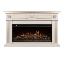 Каминокомплект: Очаг Royal Thermo Aurora RTFP/P-AR40LS, портал Siena 42/40/36, сл. кость с зол. пати