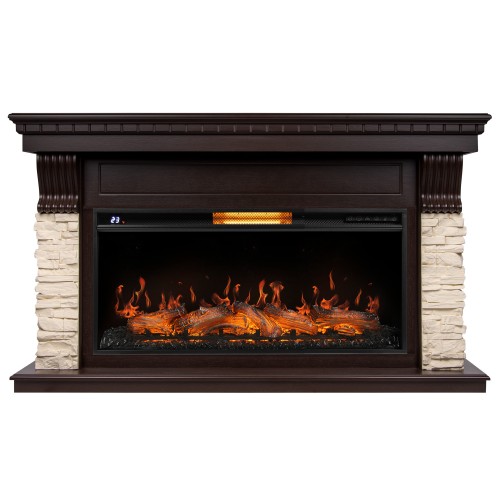 Каминокомплект: Очаг Royal Thermo Aurora RTFP/P-AR40LS, портал Michigan 42/40/36, кам. мол., шп. тем