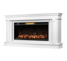 Каминокомплект: Очаг Royal Thermo Aurora RTFP/P-AR40LS, портал Olympia 42/40/36, белый