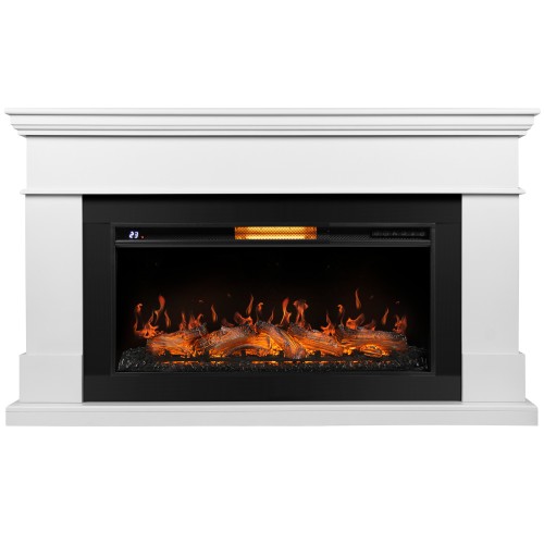 Каминокомплект: Очаг Royal Thermo Aurora RTFP/P-AR40LS, портал California 42/40/36, белый