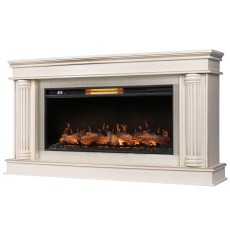 Каминокомплект: Очаг Royal Thermo Aurora RTFP/P-AR40LS, портал Olympia 42/40/36, сл. кость с зол. па