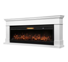 Каминокомплект: Очаг Royal Thermo Aurora RTFP/P-AR60LS, портал California 60 W, белый