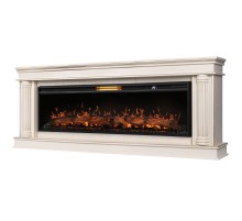 Каминокомплект: Очаг Royal Thermo Aurora RTFP/P-AR60LS, портал Olympia 60 сл. кость с зол. патиной