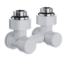 Узел нижнего подключения Royal Thermo Design угловой 1/2"х3/4" EK (белый)