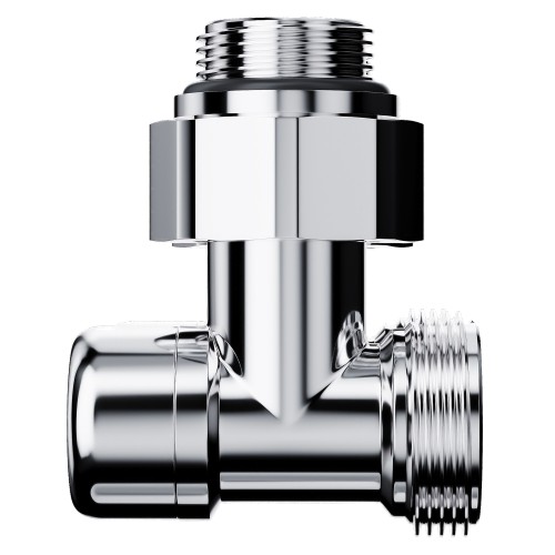 Узел нижнего подключения Royal Thermo Design угловой 1/2"х3/4" EK (хром)