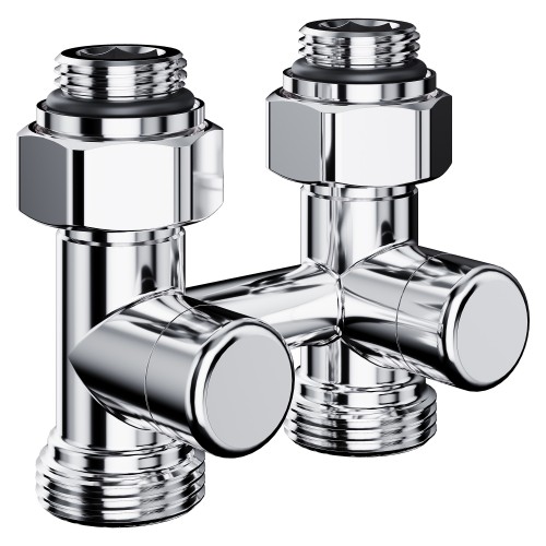 Узел нижнего подключения Royal Thermo Design прямой 1/2"х3/4"EK (хром)