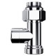 Узел нижнего подключения Royal Thermo Design прямой 1/2"х3/4"EK (хром)