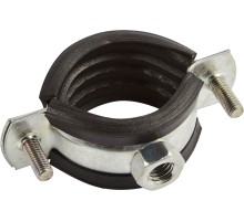 Хомут метал.трубный с резин.профилем и гайкой - 1 1/4" (39-46) М8