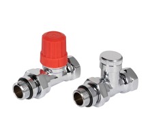 Набор термостатический для радиатора прямой ROYAL THERMO Design 1/2" Click (Хром)
