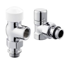 Набор термостатический для радиатора осевой Royal Thermo Design 1/2"М30х1,5 (Хром)