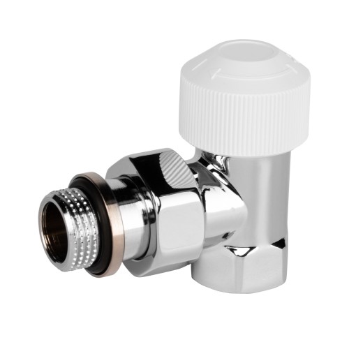 Набор термостатический для радиатора угловой Royal Thermo Design 1/2"М30х1,5 (Хром)