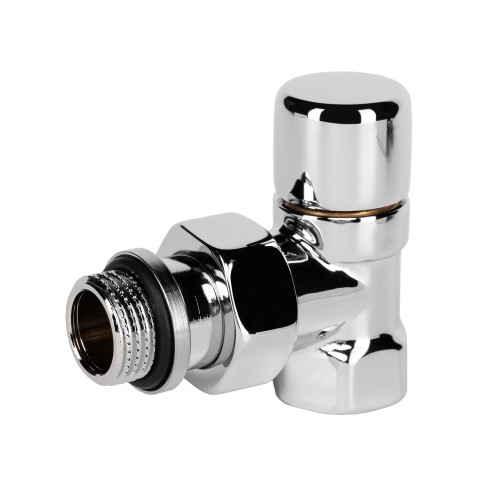 Набор термостатический для радиатора угловой Royal Thermo Design 1/2"М30х1,5 (Хром)