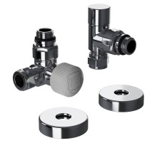 Набор термостатический трехосевой Royal Thermo Design Pro 15мм М30х1,5 (Хром)