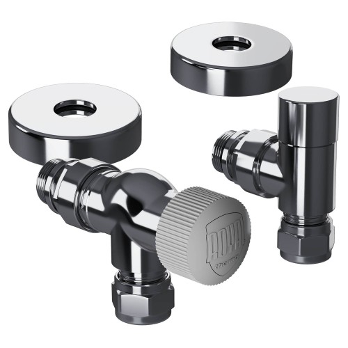 Набор термостатический осевой Royal Thermo Design Pro 15мм М30х1,5 (Хром)