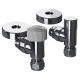 Набор термостатический угловой Royal Thermo Design Pro 15мм М30х1,5 (Хром)