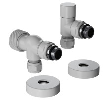 Набор термостатический осевой Royal Thermo Design Pro 15мм М30х1,5 (Белый)