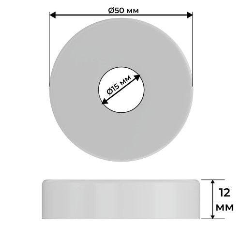 Набор термостатический осевой Royal Thermo Design Pro 15мм М30х1,5 (Белый)