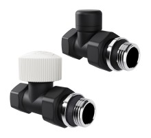 Набор термостатический прямой Royal Thermo Design 1/2"М30х1,5 (Черный)