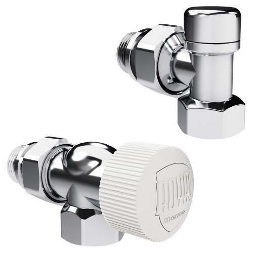 Набор термостатический осевой Royal Thermo Design 1/2"М30х1,5 (Хром)