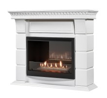 Каминокомплект: Биокамин Firelight BFP/P-2520, портал Elegante 25 белый