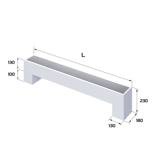 Конвектор напольный Royal Thermo STEP-130/180/1300-2-N-WT-LG-NA