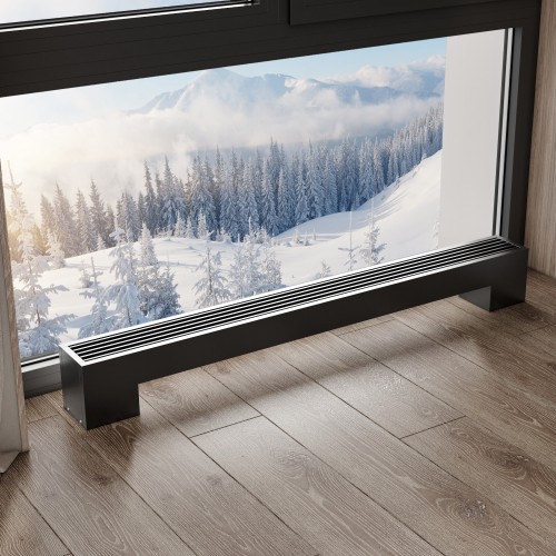 Конвектор напольный Royal Thermo STEP-80/180/2200-1-N-BL-LG-BL